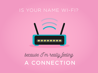Tech Valentines love modem nerd pick up line router valentine wi fi
