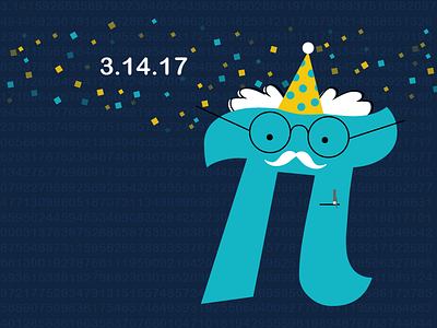 Happy Pi Day glasses party party hat pi pi day pie professor