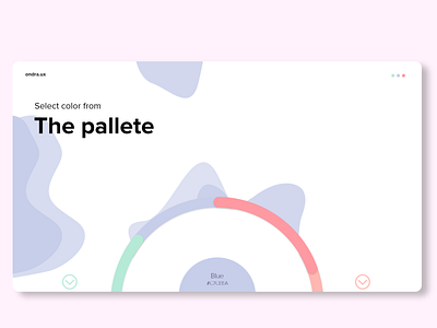 The pallete colors minimalism ui web webdesign