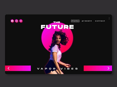 The Future colors design future pink uxui vaporvibe vaporwave webdesig webdesign webdesigner
