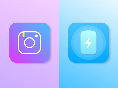 Instagram icon x Battery icon app battery colors dailyui icondesign icondesigner instagram logo mobile ui uxuidesign