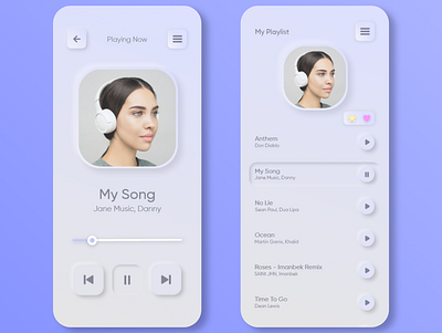 Neumorphism Music Player air application dailyui design music music app music art music player player player ui recorder track uxui white