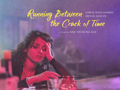 Running Between the Crack of Time Movie Poster Design