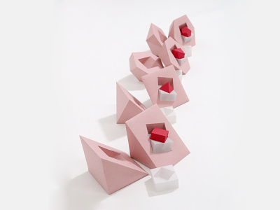 Dreamer dreamer geometic geometric shape paper art paper sculpture solid