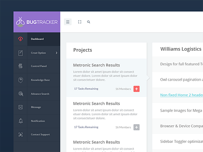 Task Management admin dashboard members project task ui ux