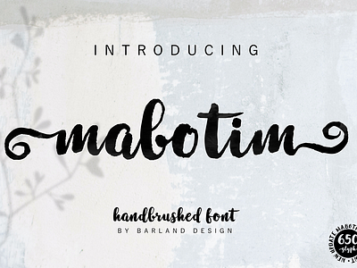 Font Mabotim Brush