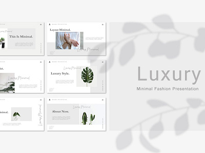 Luxury - Minimal Powerpoint Template authentic design fashion powerpoint presentation template template