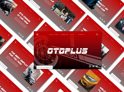 OTOPLUS | Powerpoint Template automobile car maintenance modified motorcycle service