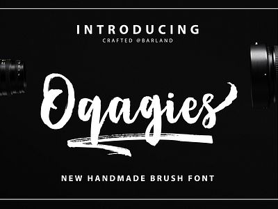 Font Oqagies Brush + Bonus