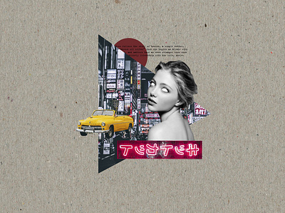 Urban collage art branding character collage design graphic illustration people person urban