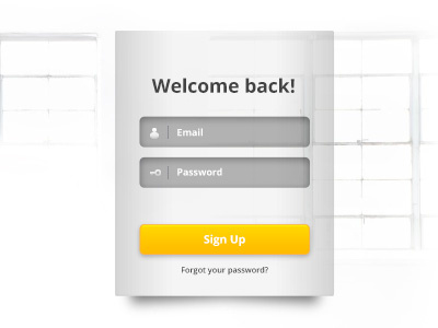 Login button email ui ux white input login password signup username
