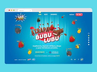 Bubulubu candy chocolate design food game interface kids play ui ux web design