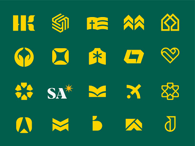 Symbol Collection branding design flat illustration illustrator logo minimal symbol typography vector