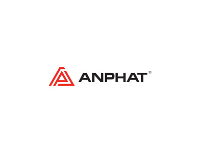 ANPHAT | Real Estate Co. art branding color palette design flat illustrator logo minimal symbol vector