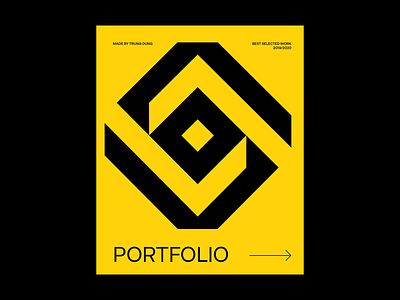 Portfolio Cover art branding design flat illustrator logo minimal symbol typography vector