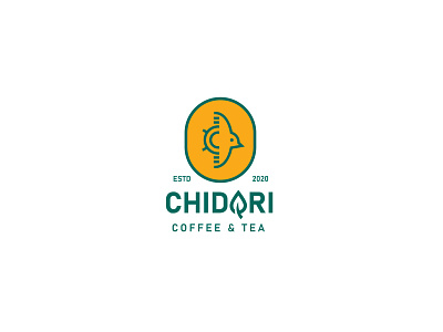 Chidori | Coffee & Tea branding design flat illustration illustrator logo minimal symbol typography vector