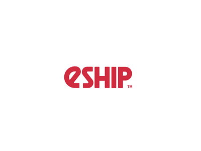 Eship | Shipping App app branding design flat icon illustrator logo minimal typography vector