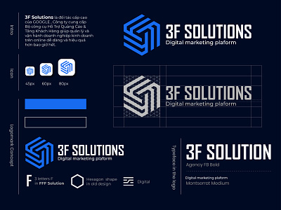 3F Solutions - Digital Marketing Platform app art branding design flat icon logo minimal ui vector