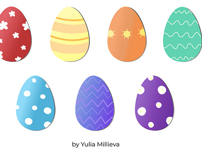 Colorful eggs for Easter