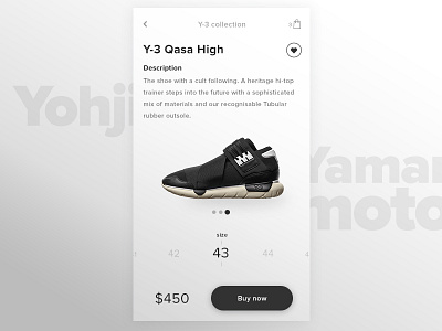 product detail app card concept ecommerce info mobile product shoes ui