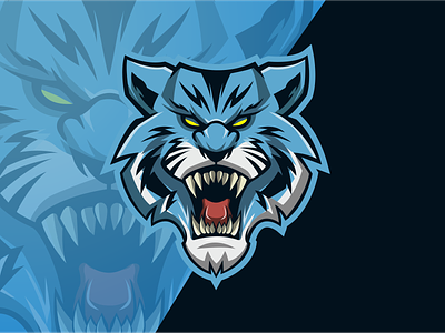 tiger head esport logo design esport esport logo head logo illustration logo design mascot logo tiger