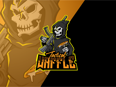 grim reaper esport logo design esport esport logo grim illustration logo logo design mascot logo reaper vector waffle