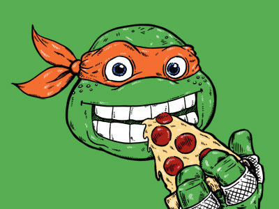 Mikey illustration michelangelo mikey mutant ninja teenage threadless tmnt turtle