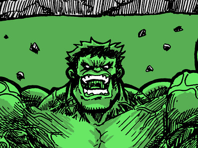 HULK anger design green hulk marvel muscles super hero t shirt tee threadless