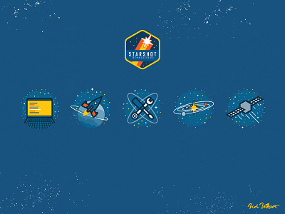 Starshot Experts Icon Set icon icon design icon set iconography illustration outerspace portfolio design space ui design