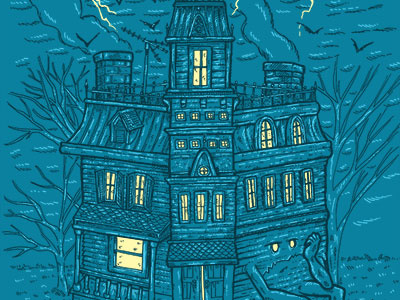 Is it Halloween yet? bored bummed dark halloween haunted horror house lightning lol scary threadless
