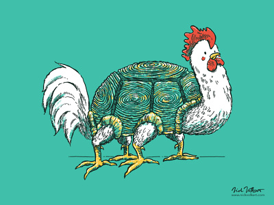 The Churtle animal mashup chicken illustration my god why threadless turtle wtf