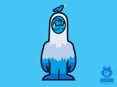 Annoyed Yeti annoyed blue cold illustration illustrator songbird vectober vector vector illustration yeti