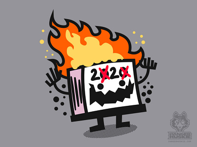 2020 Calendar 2020 calendar fire flames illustration illustrator vector