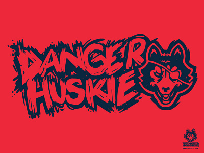 DH Gritty Logo eye patch gritty huskie husky illustration illustrator logo logo design