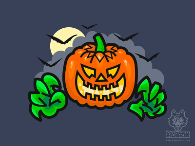 Varsity Pumpkinhead halloween illustration illustrator jack o lantern october pumpkin vector