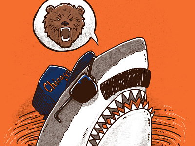 Da Chicago Shark bears da bears football shark sports water