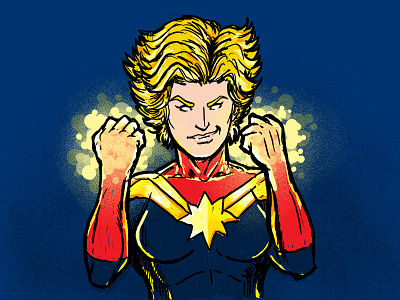 Princess Sparklefists captain marvel carol corps carol danvers marvel princess superhero superheroine