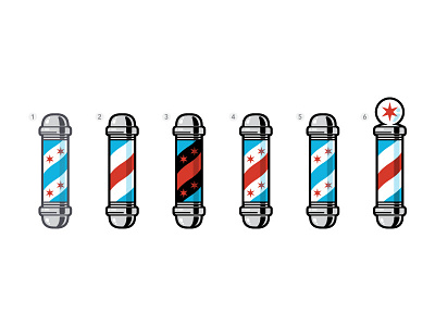 Beacon Street Barber: Barber Pole Studies barber barber pole chicago haircut logo vector
