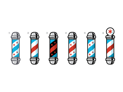 Beacon Street Barber: Barber Pole Studies