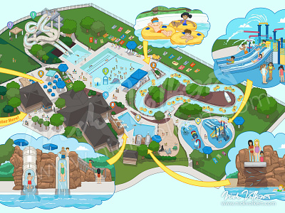 Mystic Waters chicago desplaines map mystic waters park district pool summer vector waterpark