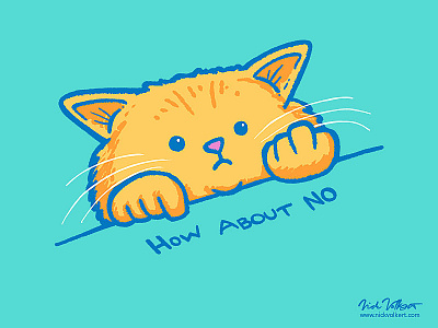 How About No cat illustration kitty no sass the bird threadless
