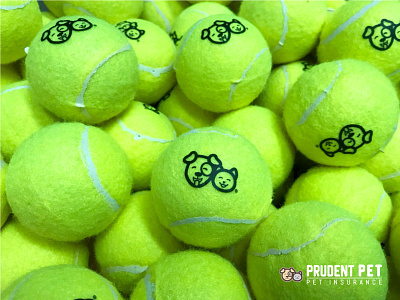 Prudent Pet Tennis Balls branding illustration insurance logodesign pet insurance tennis tennis ball