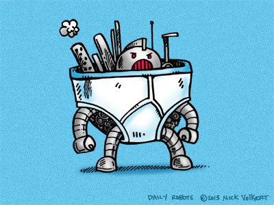 Underwear Bot brief lol msced random robot underwear undies wtf