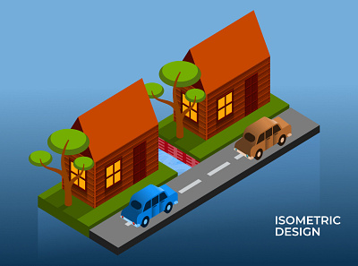 Isometric House Design art design dribbble best shot flat illustration isometric isometric illustration new vector