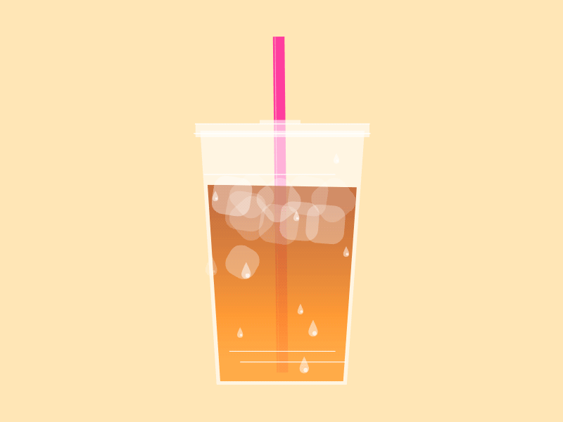 Refreshing Iced Tea animation beverage drink gif iced tea illustration summer tea