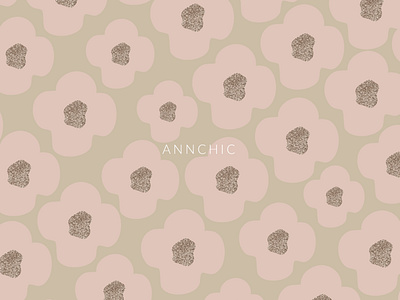 Romantic Daisy chic seamless pattern artsy background design blush bohemian chic digital digital art doodle floral flower gold foil graphic design paper pattern pink print seamless pattern shape art