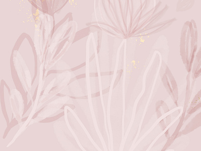 Blush floral pattern fragment