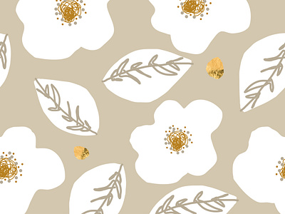 Daisy doodle pattern