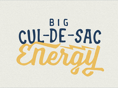 Big Cul-De-Sac Energy 105.1 branding branding design charlamagne cul de sac design flat graphic design handmade illustration illustrator lettering typography