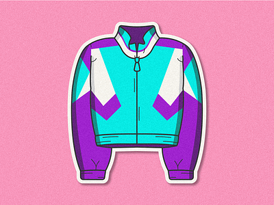 90’s Starter Jacket 90s branding graphic design illustration jacket nba retro sticker